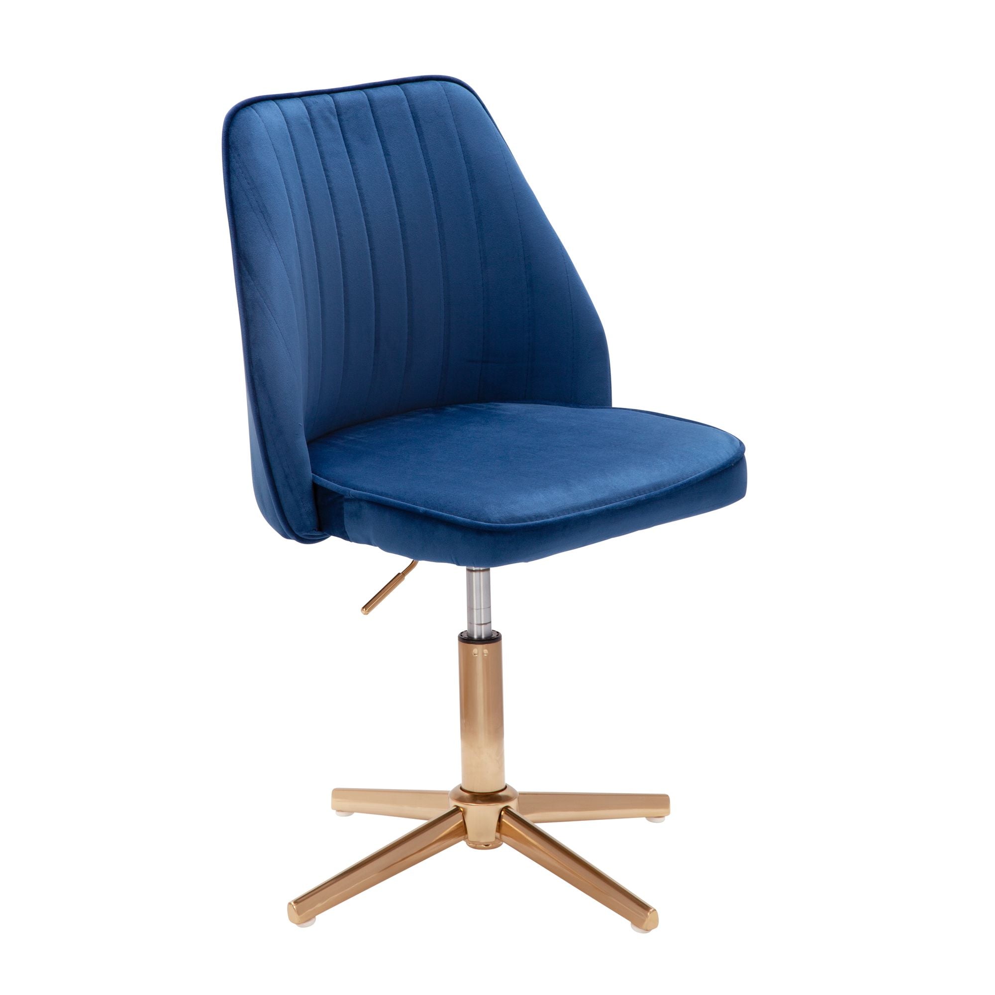 Nancy's Norwich Swivel chair - Kitchen chair - Office chair - Shell chair - Adjustable - Design - Velvet - Blue - Modern