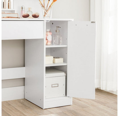 Nancy's Bryants Cove Dressing Table with Mirror - Make-up Table - Dressing Tables - Modern - White - 80 x 40 x 132 cm