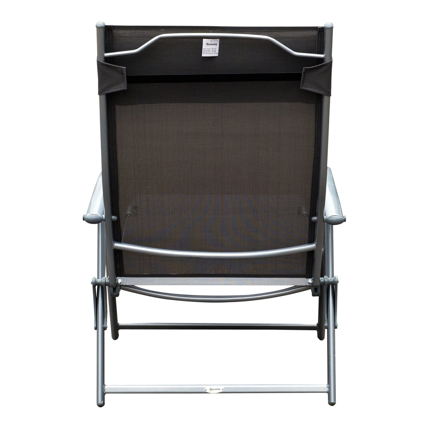 Nancy's Tustin Lounger - Garden chair - Lounge chair - Cushion - Foldable - Gray - Metal - Textile