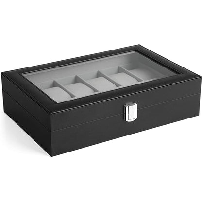 Nancy's Watch Box - Boîtier de montre - Rangement de montres - Boîte de rangement pour 12 montres