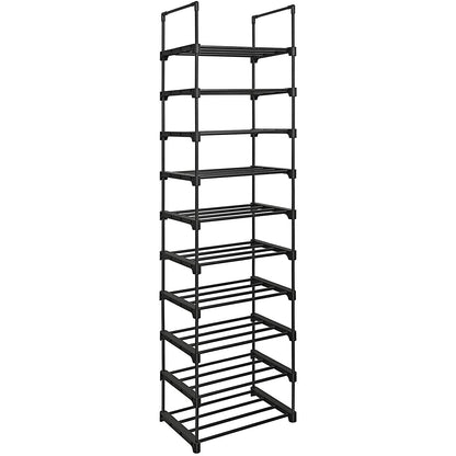 Nancy's Elkhart Storage Rack - 10 Levels - Shoe Cabinet - Shoe Rack - 45 x 30 x 174 cm - Black