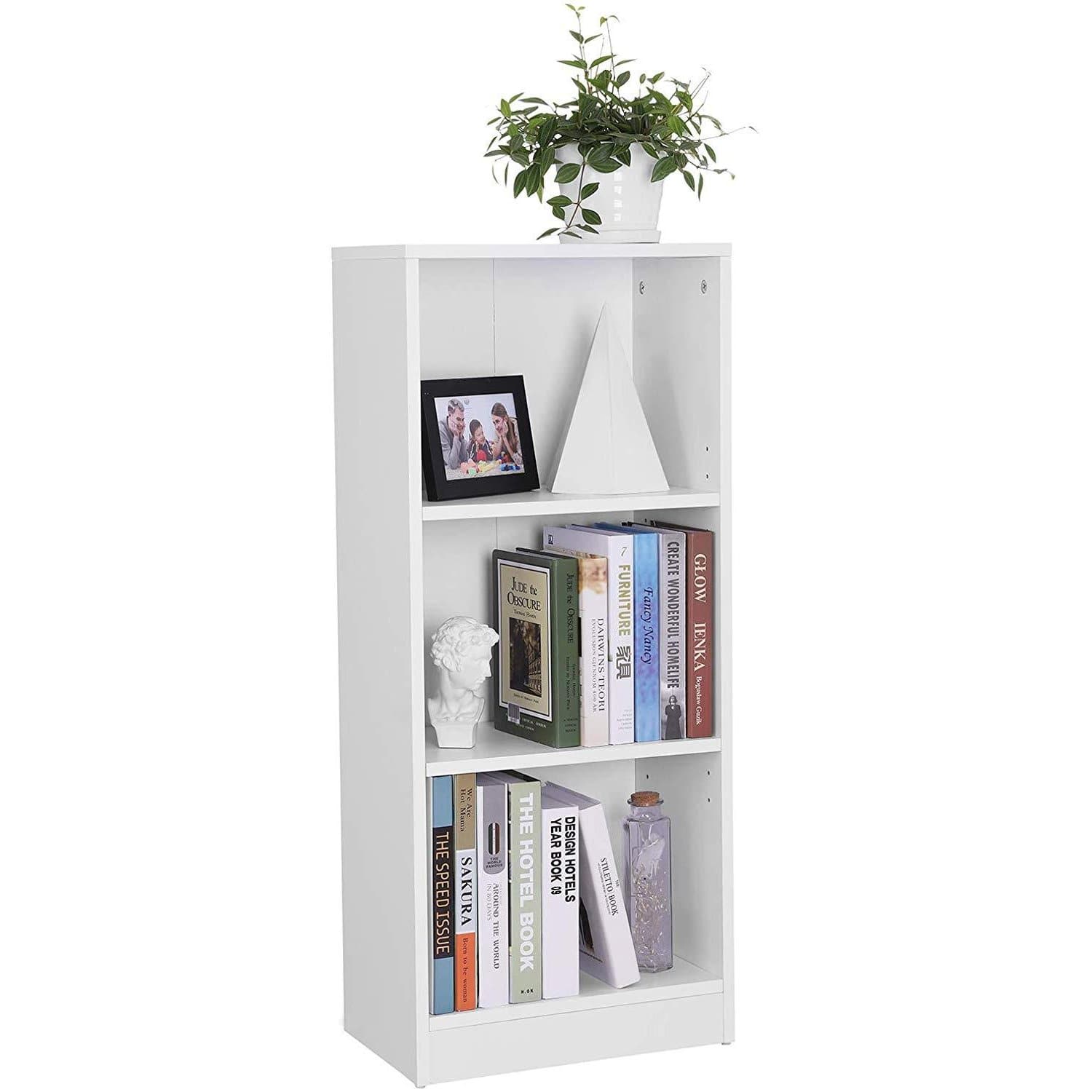 Nancy's Boekenkast met 3 planken - Kast met verstelbare planken - 40 x 24 x 93 cm