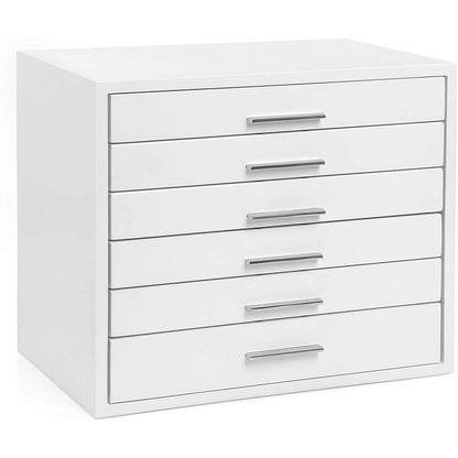 Nancy's Ennis Sieradendoos - Sieraden Organizer - 6 Lades - Kettingen - Oorbellen - Armbanden - Wit
