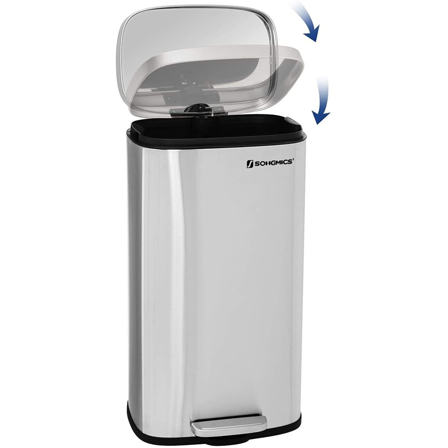 Nancy's Waste Bin 30L - Pedal bin - Stainless Steel - Waste separation system