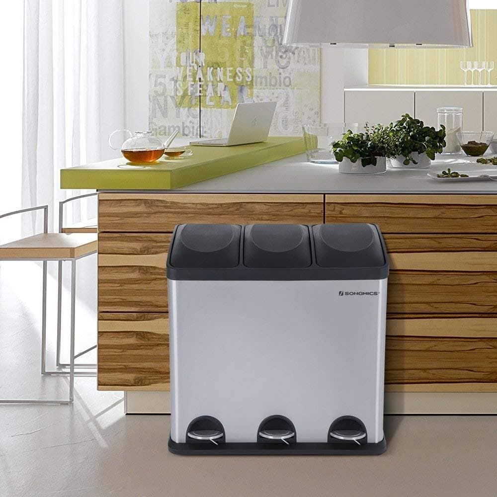 Nancy's Afvalbak - 54L Pedaalemmer Scheidingssystemen – Afvalscheiding - Prullenbak