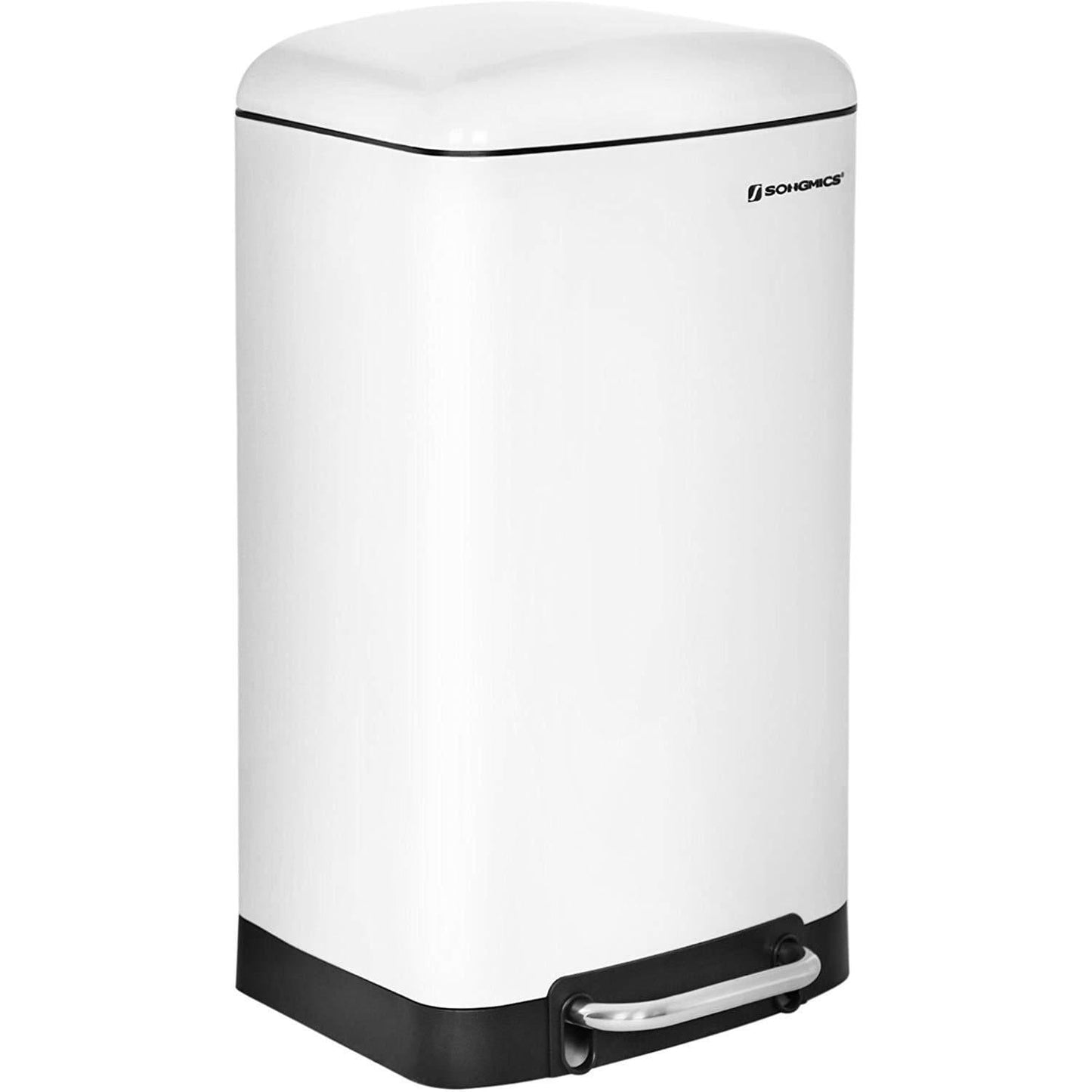 Nancy's Pedal Bin 30 L - Poubelles - Blanc - 34,5 x 61,5 x 27,5 cm (L x H x P)