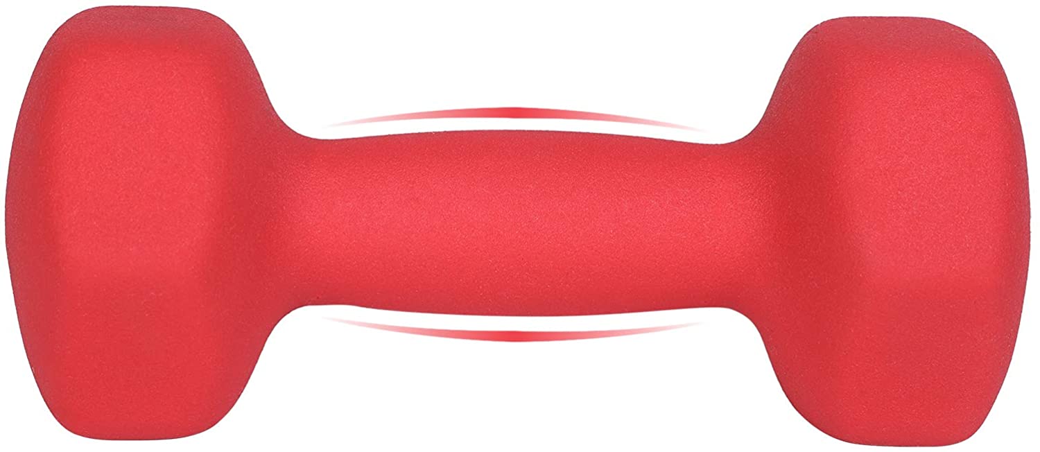 Nancy's Curries Dumbbells - Halterset - Gewichten - Set van 2 - Rood - 3 KG per stuk