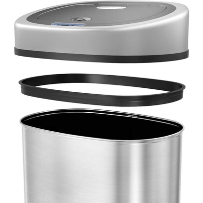 Poubelle Nancy's Trash Can - Acier inoxydable - Capteur de mouvement infrarouge - 50 l