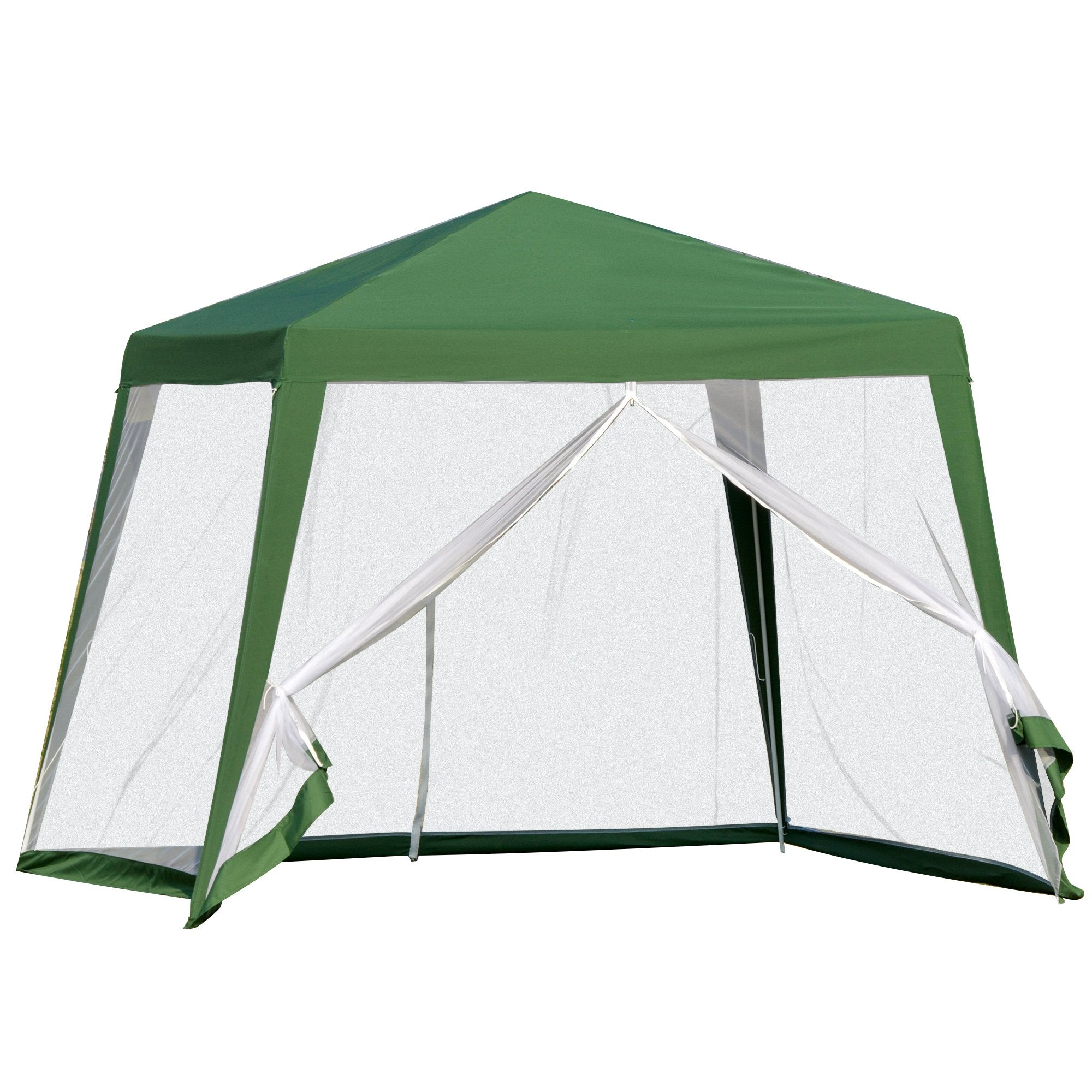 Nancy's Mount Vernon Garden Pavilion - Party Tent - With Mosquito Net - Polyester - Green - 300 x 300 cm