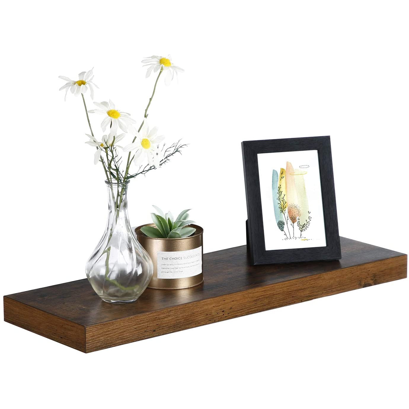 Nancy's Wandplank - Boekenplank - Hangplank - 60 x 20 x 3,8CM - Industrieel