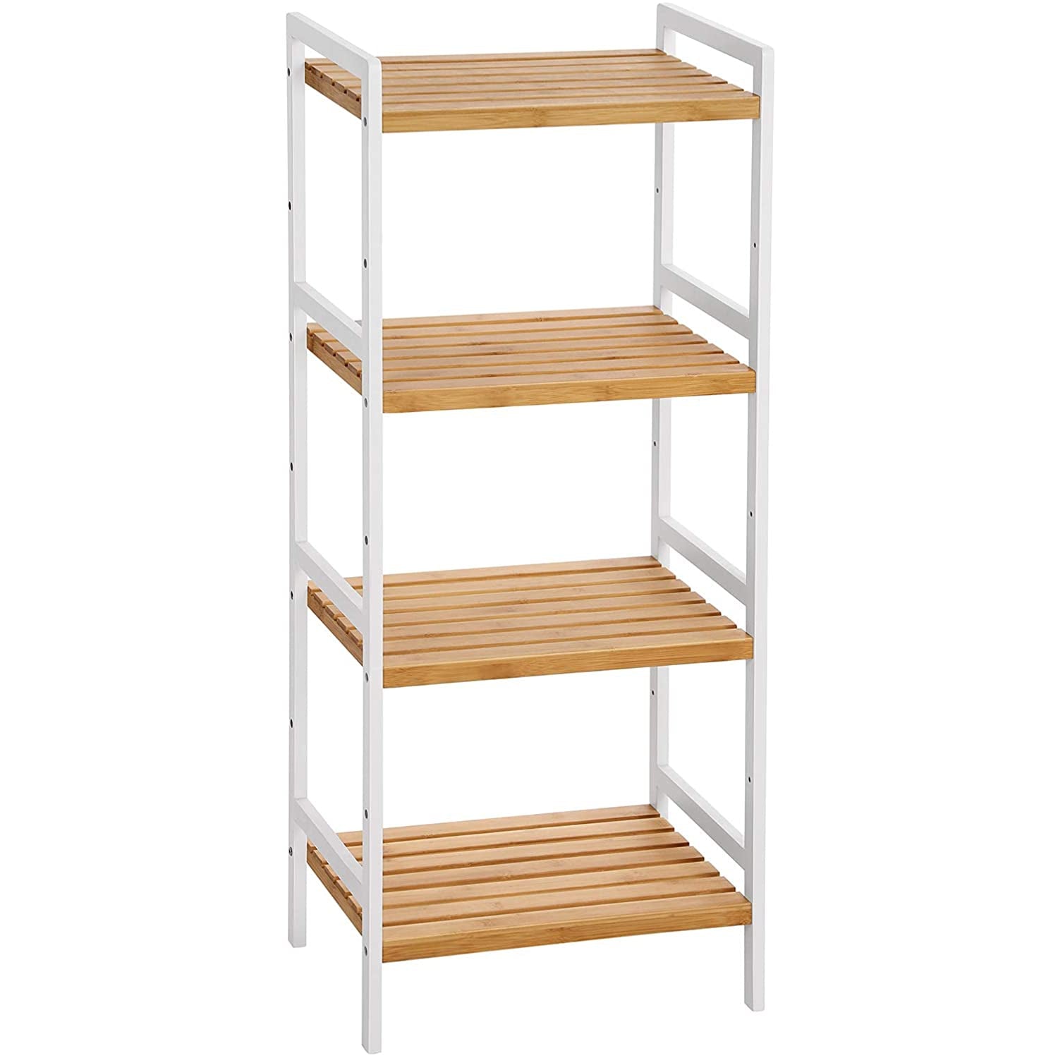 Nancy's Chico Bamboo rack - Standing rack - Kitchen rack - 4 shelves - White Bamboo - 45 x 31.5 x 110 cm