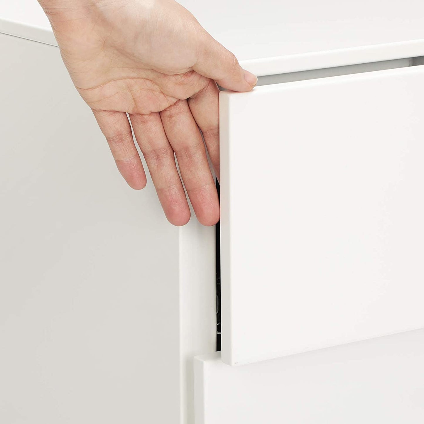 Nancy's Hazelton Drawer Unit - Filing Cabinet - On Wheels - Lock - 3 Drawers - White - Metal - 39 x 45 x 55 cm 