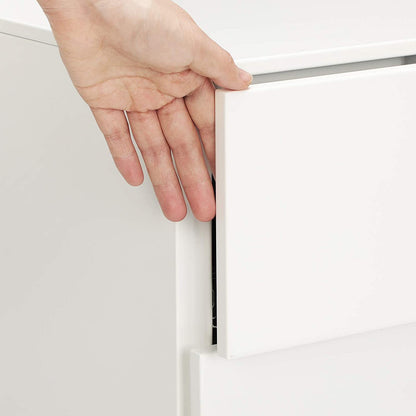 Nancy's Hazelton Drawer Unit - Filing Cabinet - On Wheels - Lock - 3 Drawers - White - Metal - 39 x 45 x 55 cm 