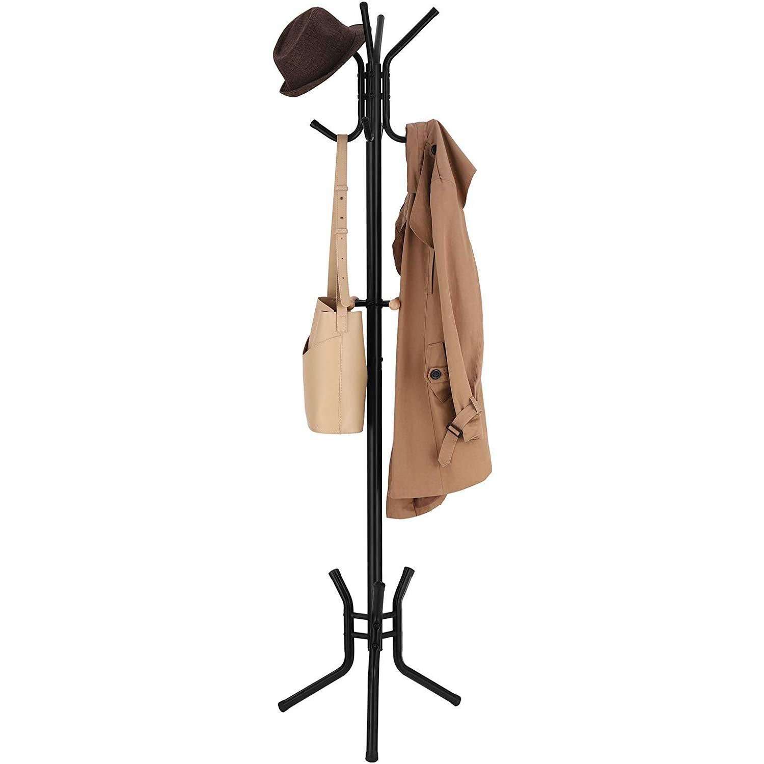 Nancy's Pias Staande Kapstok – Garderobe – Zwart - Staal