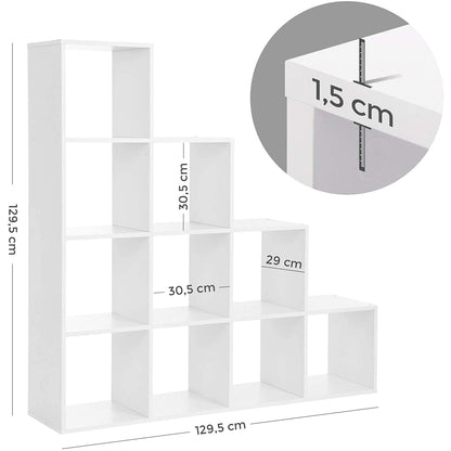 Nancy's Boekenkast - 10 Vakken - 129,5CM Archiefkast - Kast - Kasten