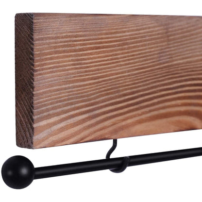 Nancy's Foxtrap Sieradendisplay - Sieradenhouder - Wandmontage - Set Van 3 - 30 Haken - Oorbellen - Kettingen - Bruin - 40 x 1,3 x 7 cm