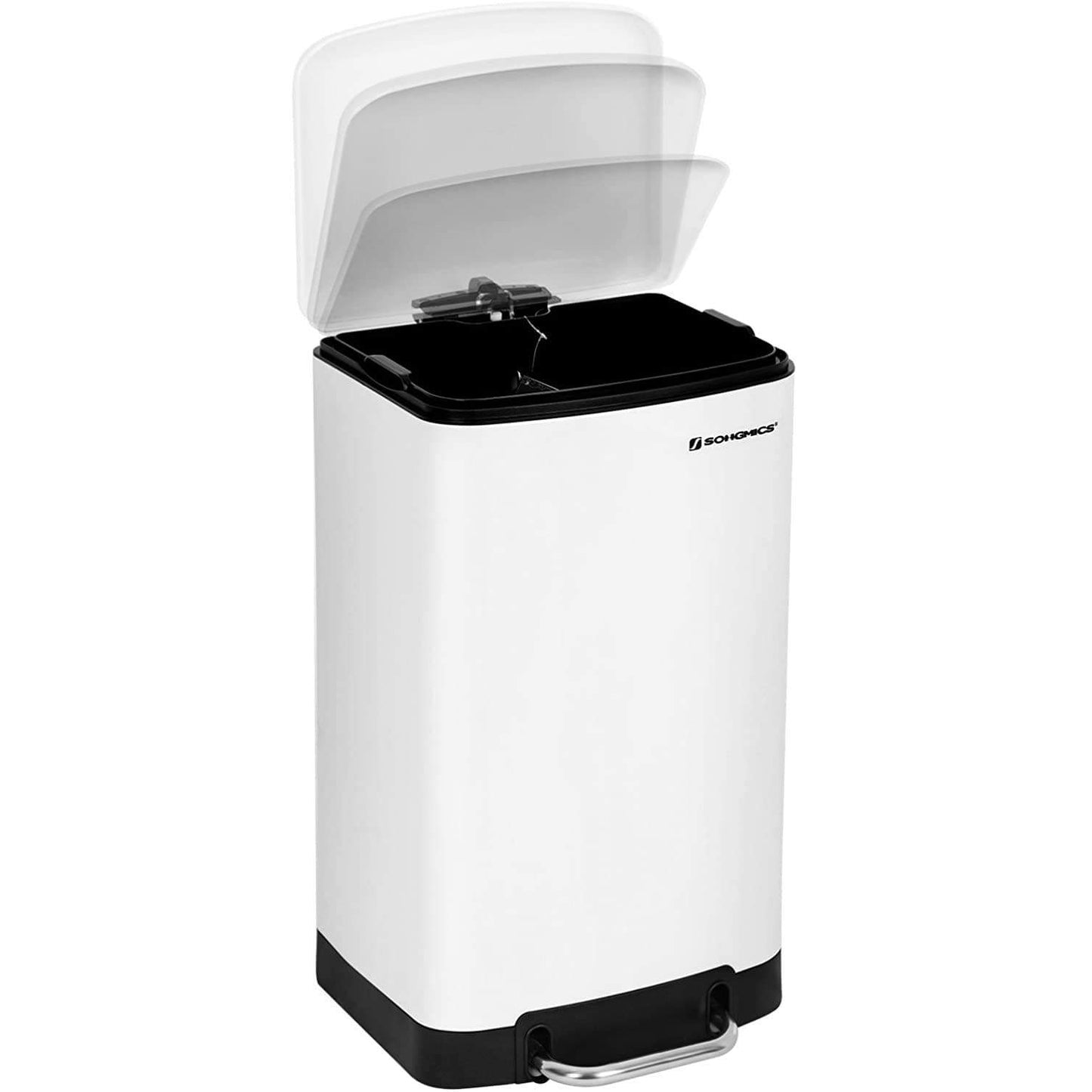 Nancy's Pedal Bin 30 L - Poubelles - Blanc - 34,5 x 61,5 x 27,5 cm (L x H x P)