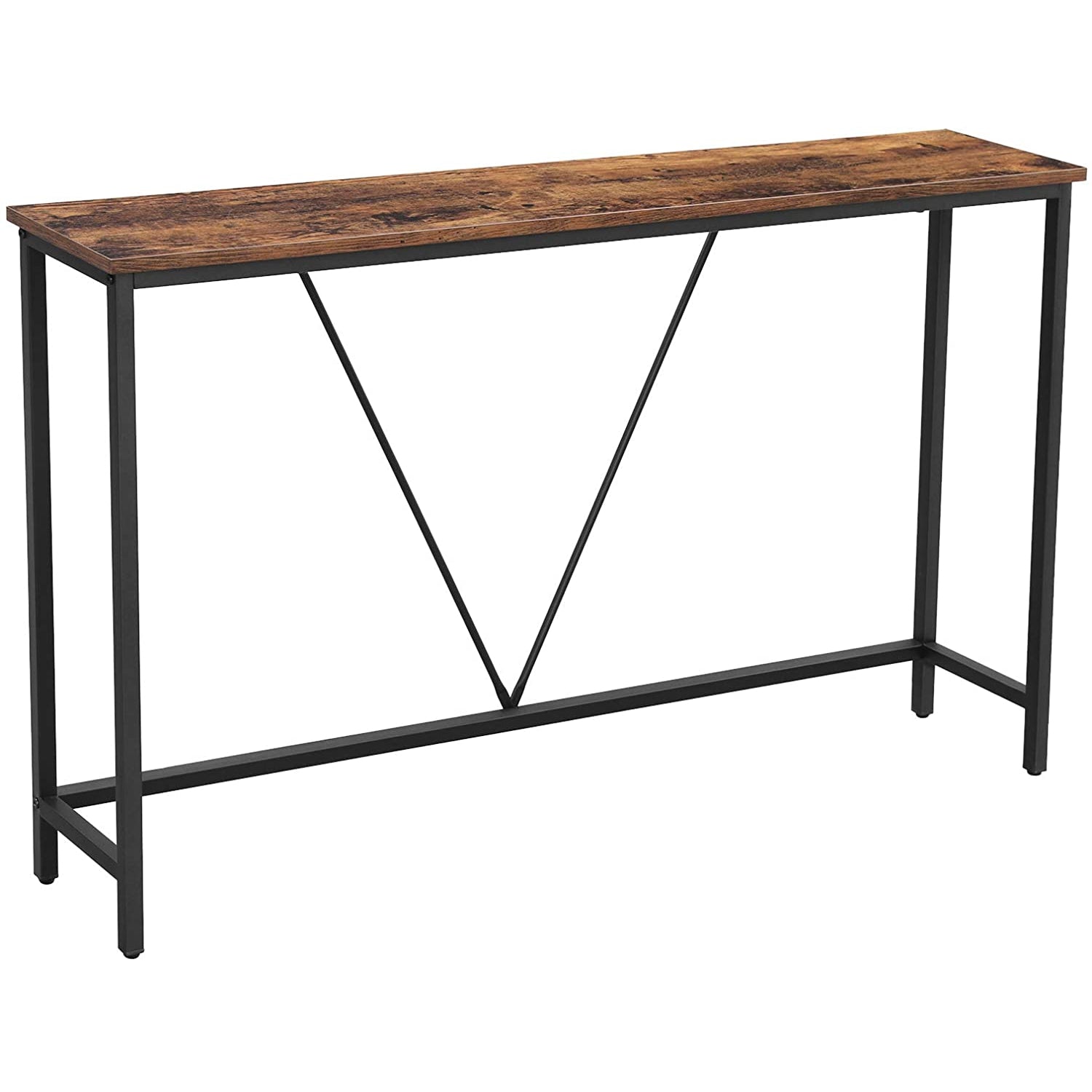 Nancy's Consoletafel Omaha - Vintage tafel - Industrieel - Bruin/Zwart - 120 x 23 x 74 cm