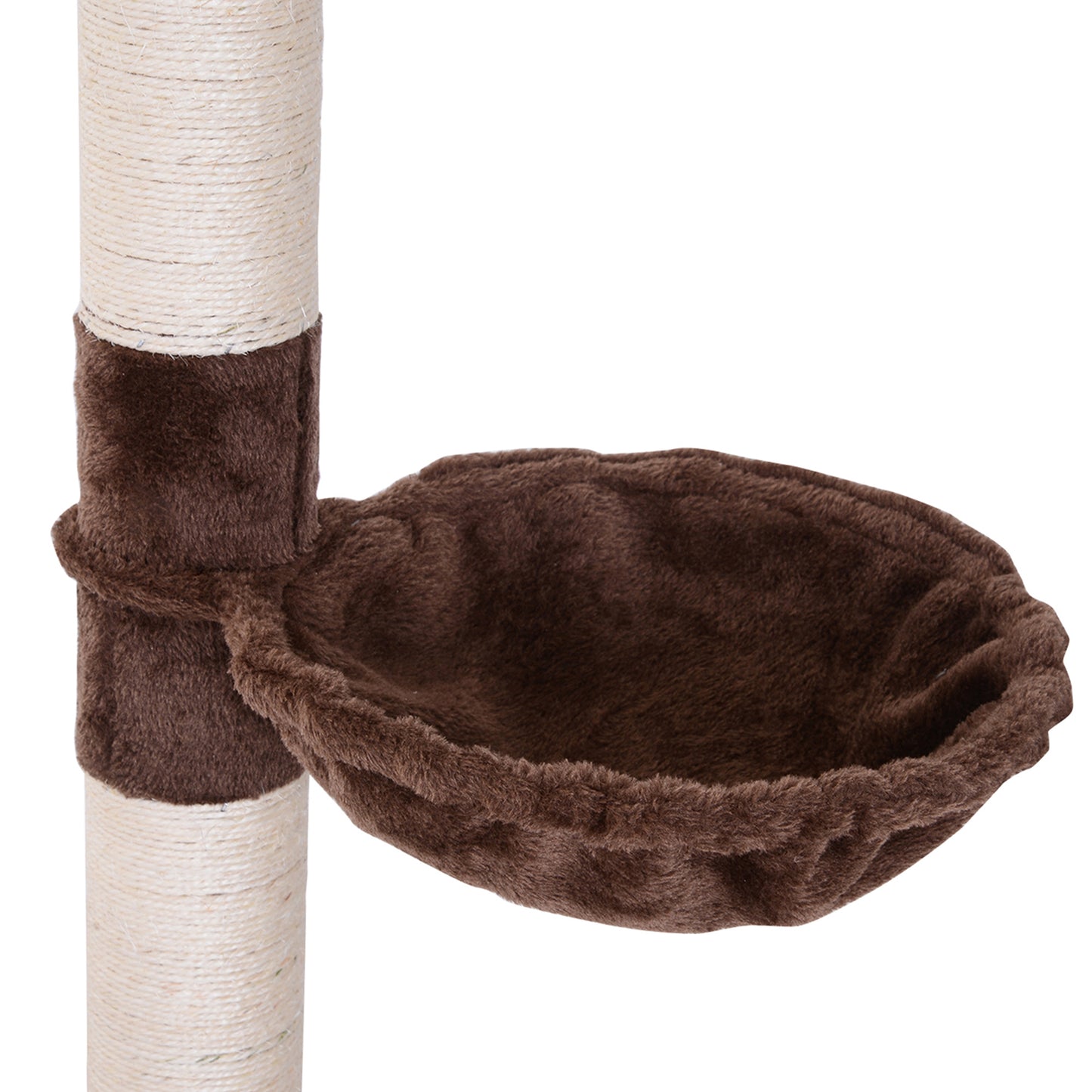 Nancy's Blackfoot Krabpaal - Hoogte Verstelbaar - Spaanplaat - Bruin - 40 x 34 x 230 cm