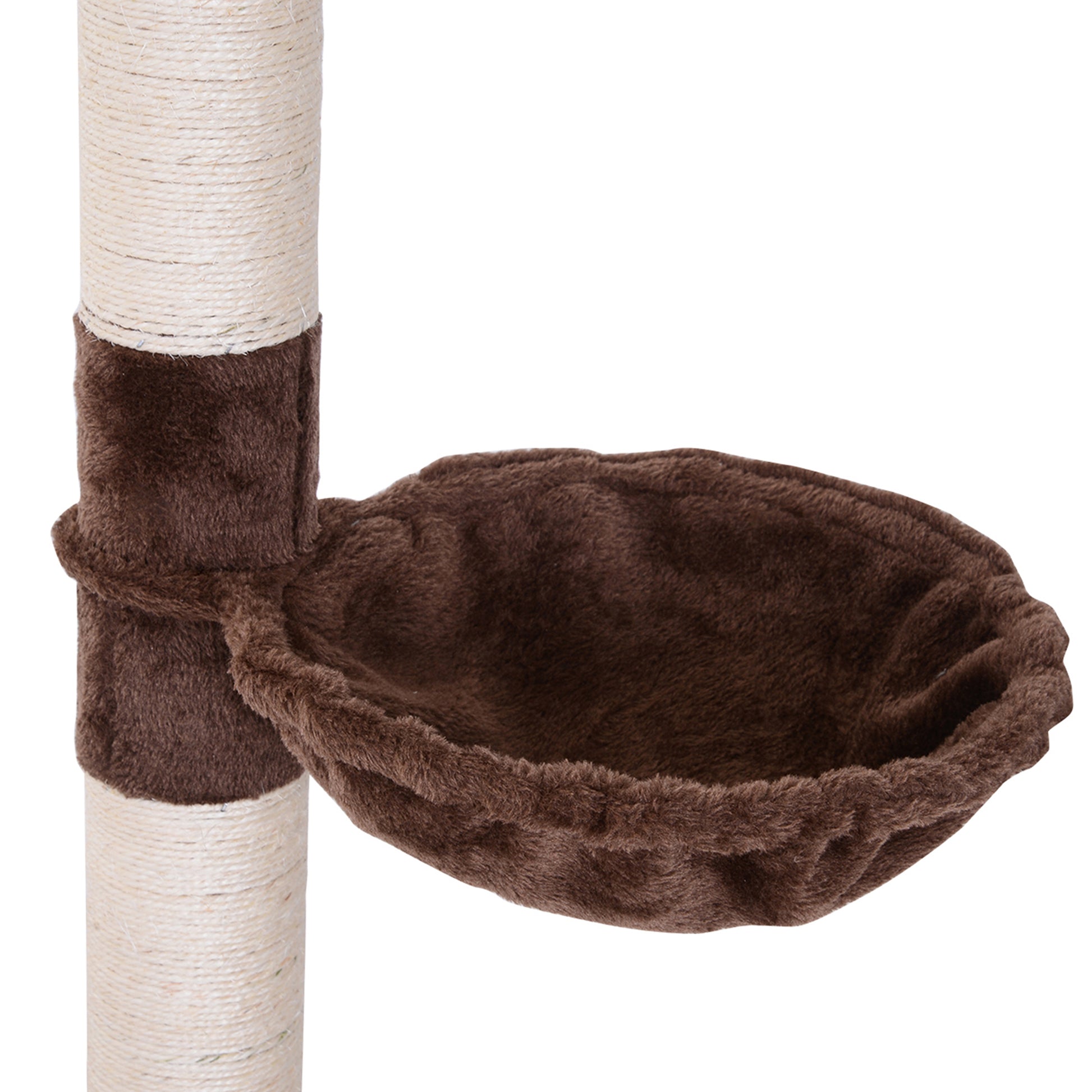 Nancy's Blackfoot Krabpaal - Hoogte Verstelbaar - Spaanplaat - Bruin - 40 x 34 x 230 cm