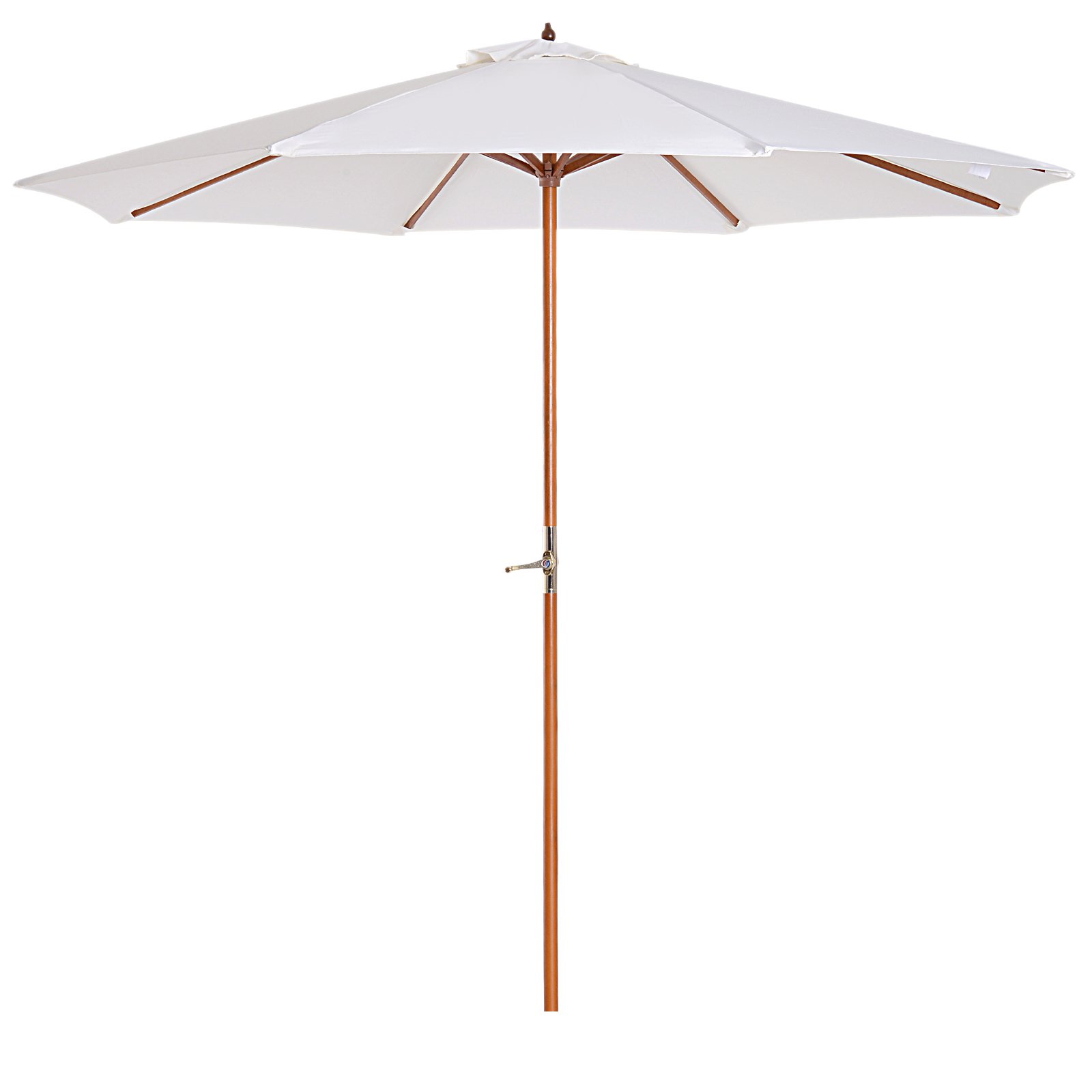 Nancy's Buckeye Parasol - Garden umbrella - Wood - Market umbrella - White - Ø 270 cm