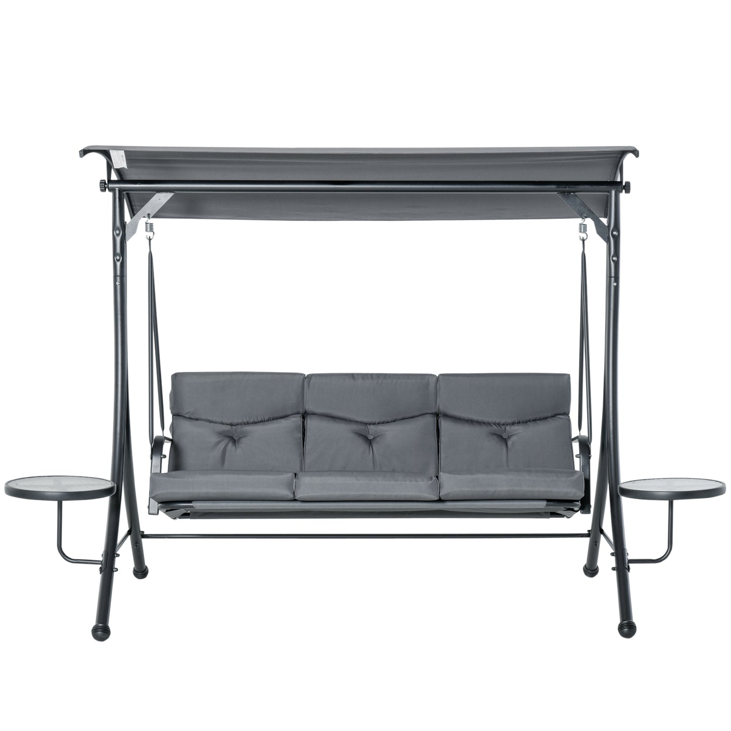 Nancy's Price Tuinschommel - Staal/Polyester - 3-zits Schommelbank - ± 270 x 125 x 80 cm