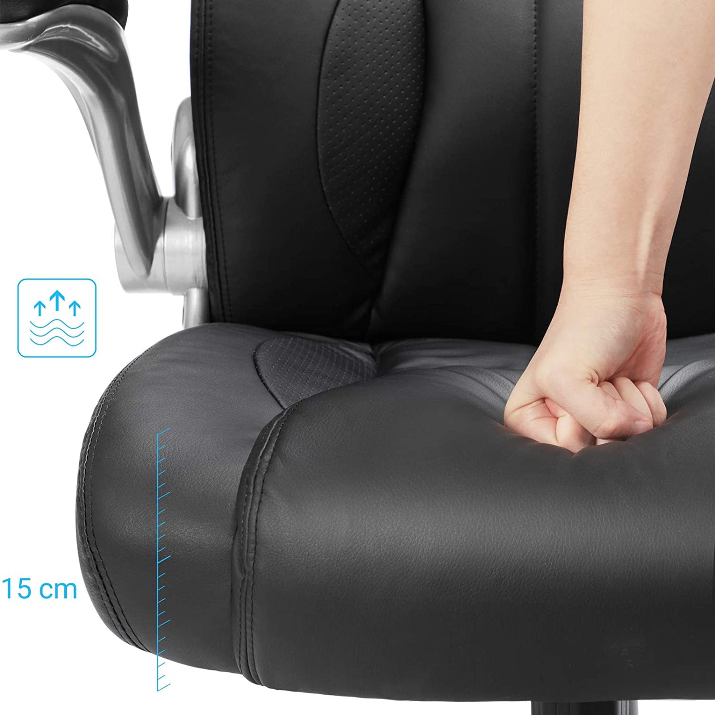Chaise de bureau Nancy's Fordham - Chaise pivotante ergonomique - Chaises de bureau