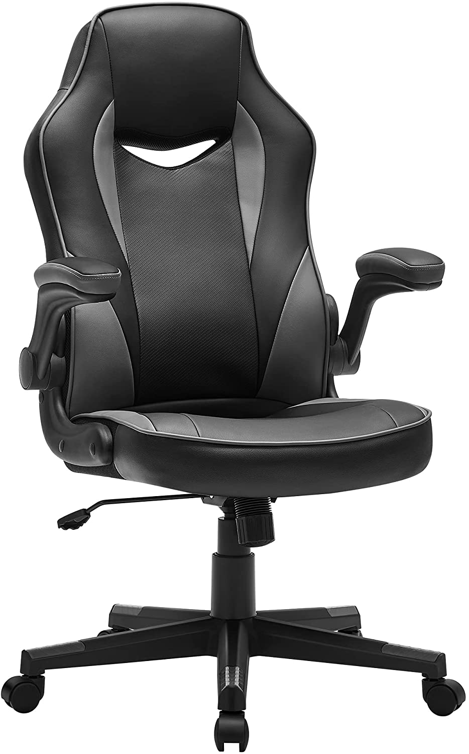 Nancy's Cooperage Office chair - Swivel chair - Ergonomic - Height adjustable - Faux leather - Plastic - Black 0 75 x 64 x (110-120) cm 