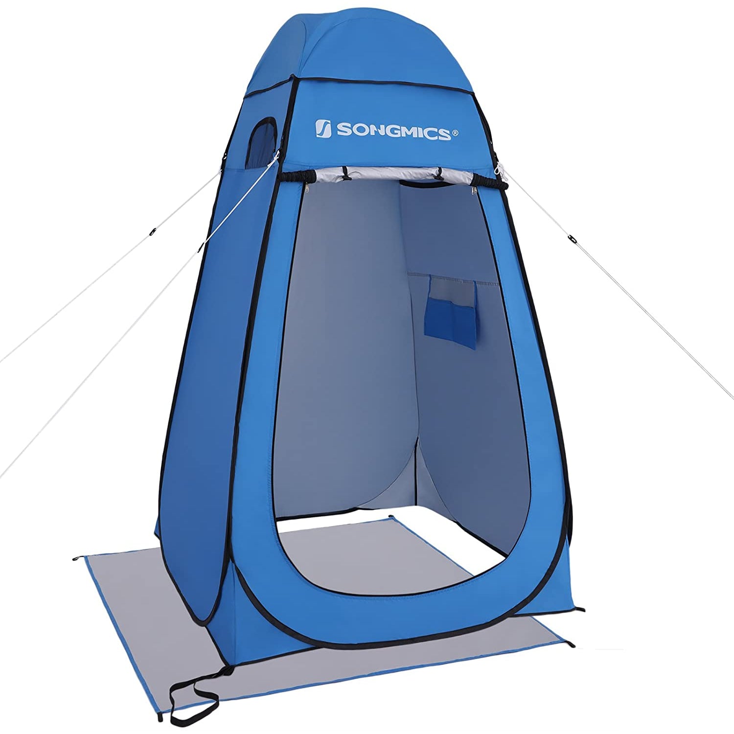Tente Pop-Up Nancy's Caistor - Tente à langer - Tente haute - Pêche - Plage - Sac de transport - Fermeture éclair - Bleu - 120 x 120 x 190 cm