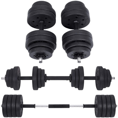 Nancy's Fuller Halterset - Dumbells Set - Halterstang - 16 Schrijven - Zwart