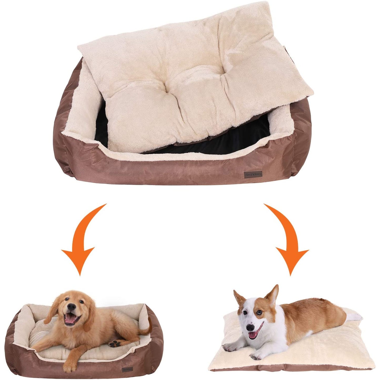 Nancy's Hondenbed - Hondenbank Met Omkeerbaar Kussen - Hondenmat - Hondenmand
