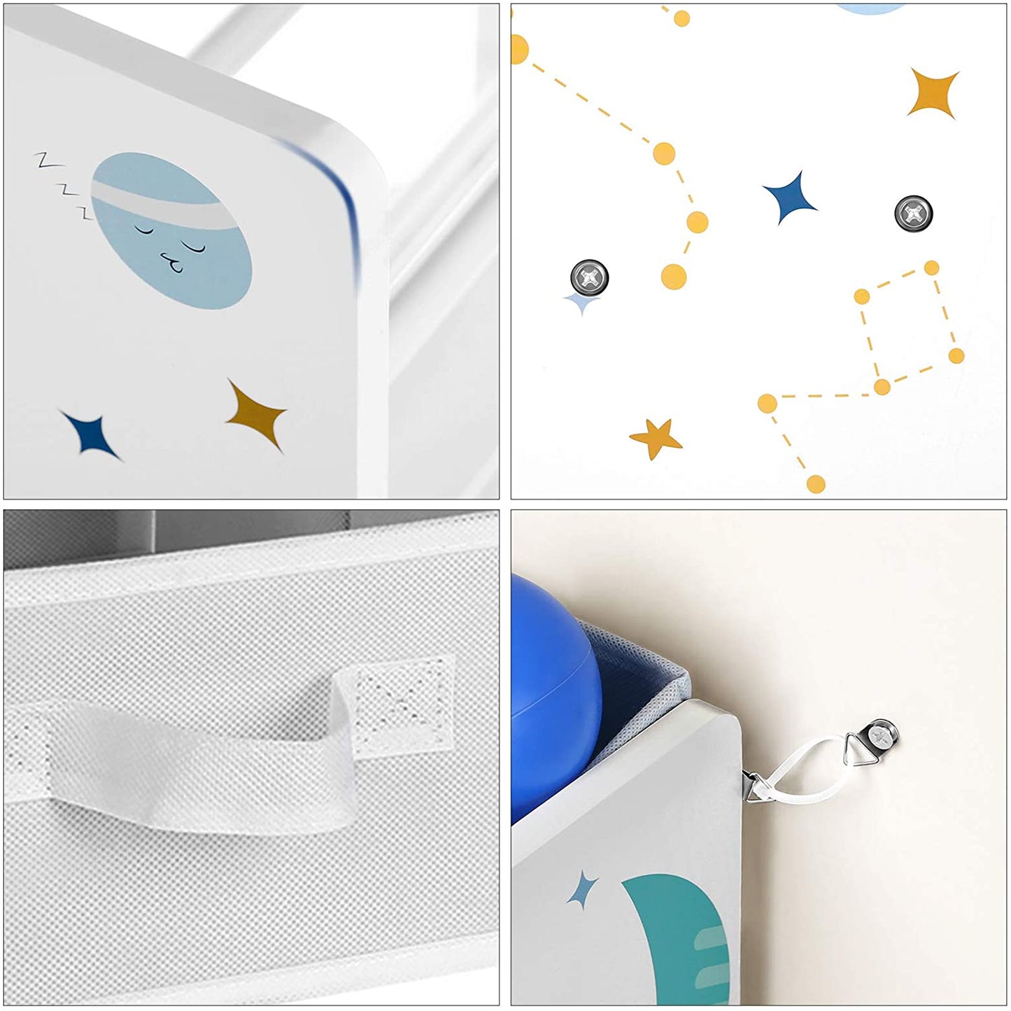 Nancy's Dafundo Speelgoed Organizer - Speelgoed Kast - Opbergkast Kinderen - ± 60 x 30 x 60 cm