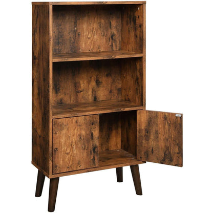 Nancy's Cambridge Retro Boekenkast - Vintage Houten Kast - Kasten - 120 x 60 x 30 cm