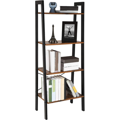 Nancy's Ladderkast - Staande Boekenkast 4 Laags - Industrieel 56 x 34 x 137.5 cm