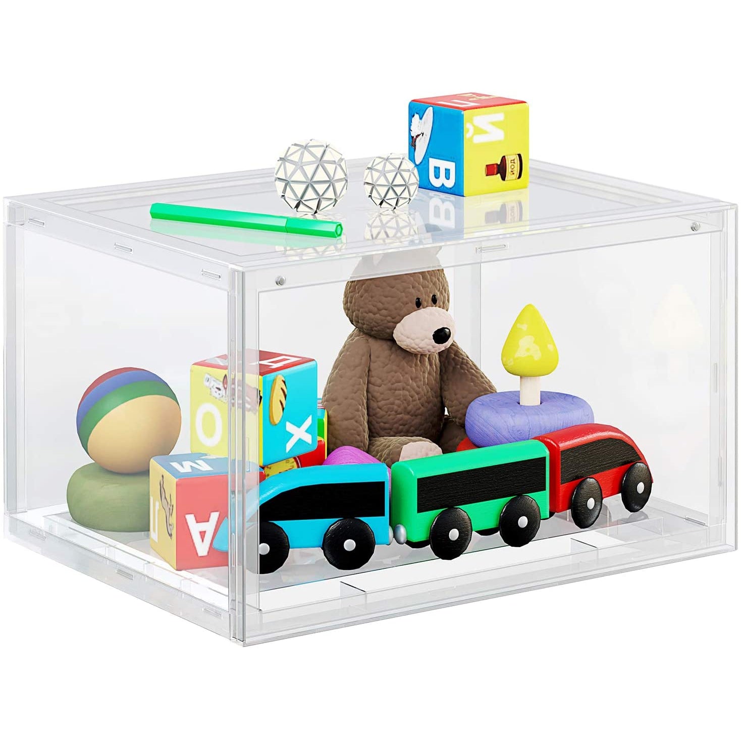 Nancy's Frielas Schoenendoos - Set van 3 - Stapelbare Schoen organizer - Schoenenopslag - Voor schoenen tot maat 46 - Transparant