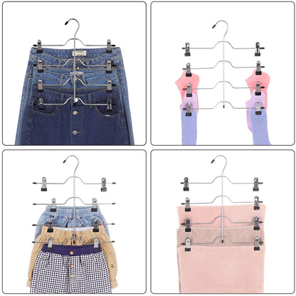 Nancy's trouser hanger 4 layers - Clothes hangers 3 pieces - Trouser bar