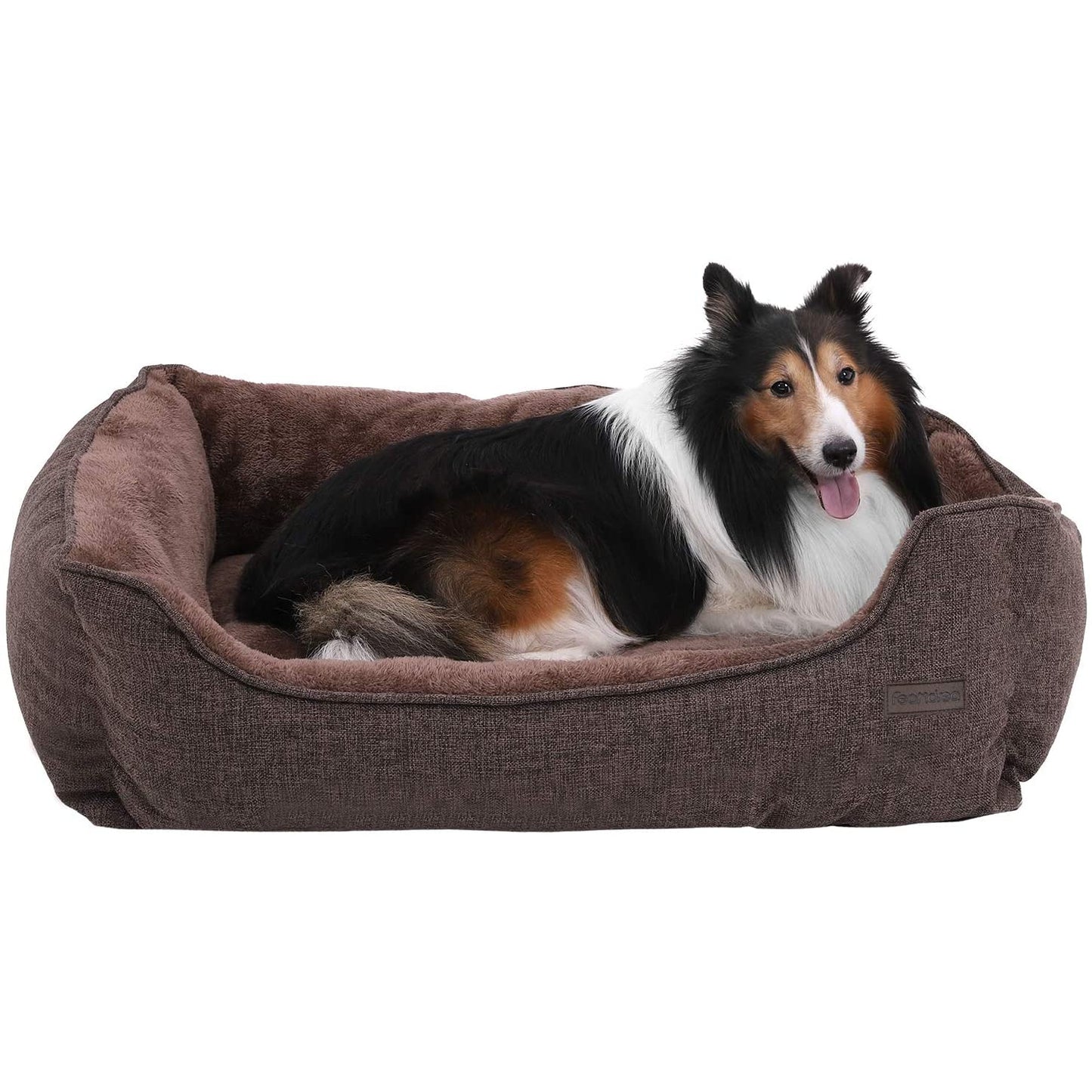 Nancy's Morelia Hondenmand wasbaar - Afneembare hoes - Hondenkussen - Bruin - 90 x 25 x 75 cm