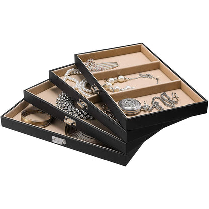 Boîte à bijoux de Nancy - Boîte à bijoux - 4 tiroirs avec miroir - Rangement bijoux