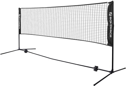 Nancy's Fullarton Badmintonnet - Tennisnet - Hoogte Verstelbaar - Ijzer Frame - Transporttas - Blauw - Zwart - Geel