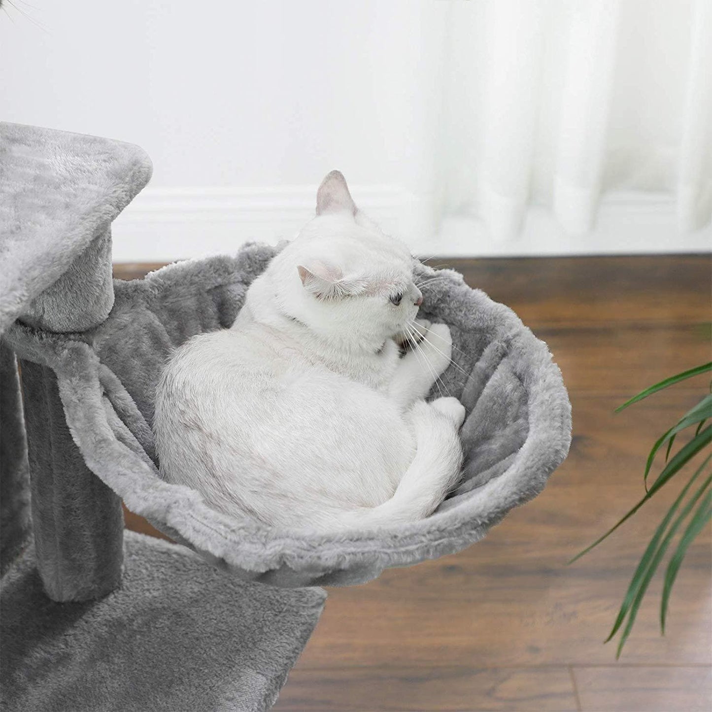 Nancy's Multilevel Kattenboom - Kat toren - Krabpaal - Klimboom voor katten - Lichtgrijs - 50 x 40 x 110 cm