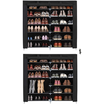 Nancy's Schoenenkast - Voor 36 Paar Schoenen – Schoenenrek – Stofdicht - Schoenenkasten