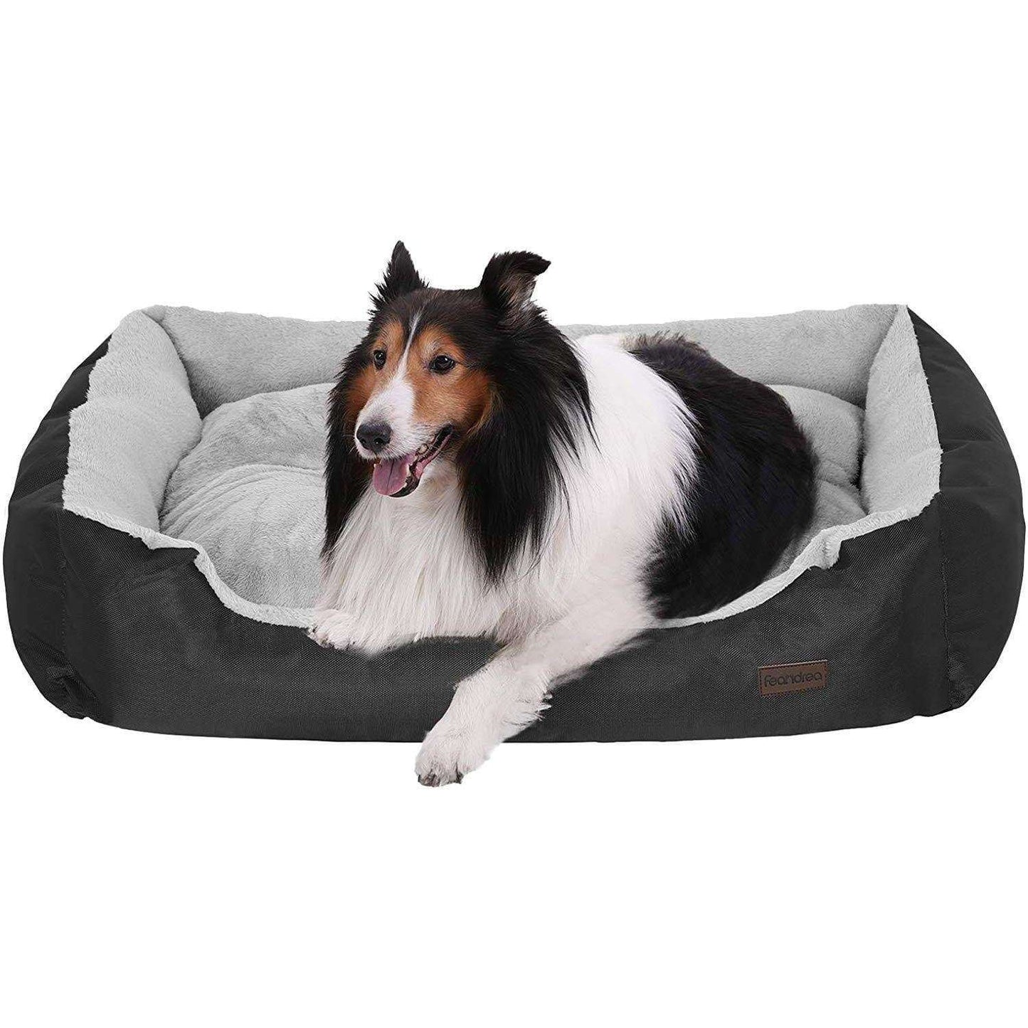 Lit pour chien de luxe de Nancy - Canapé pour chien lavable - Lit pour animaux de compagnie - Lits pour chiens - 70 x 55 x 21 cm