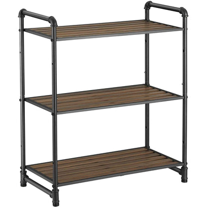 Nancy's Vintage Stellingkast - Wandkast - Keukenrek - Badkamerrek - Boekenrek - 5 Planken - Industrieel - Stellingkasten - 63,8 x 30,5 x 73,5 cm