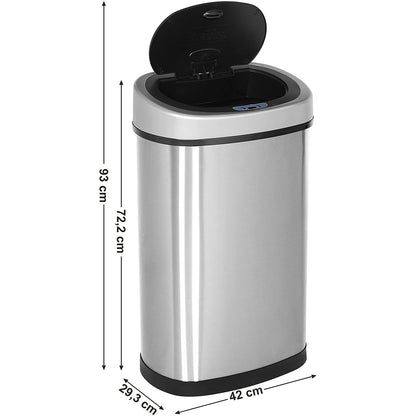 Poubelle Nancy's Trash Can - Acier inoxydable - Capteur de mouvement infrarouge - 50 l