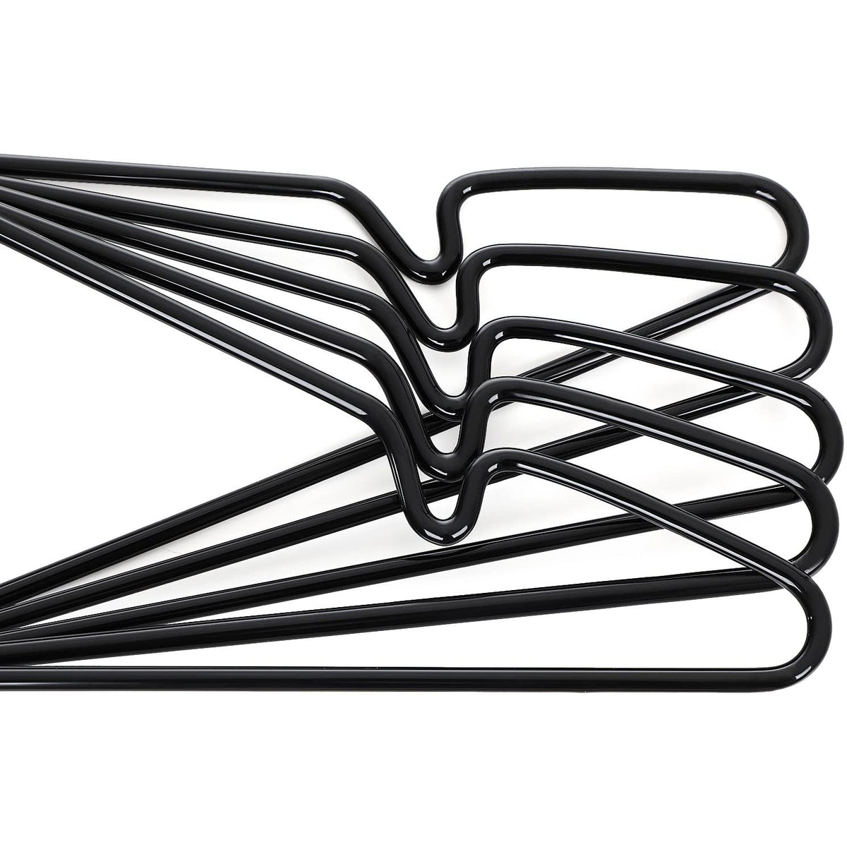 Nancy's Brunel Kledinghangers - 20 Stuks - Premium - Anti-Slip - Draaibare Haak - Zwart - ‎‎42.5 x 0.4 x 20.5 cm