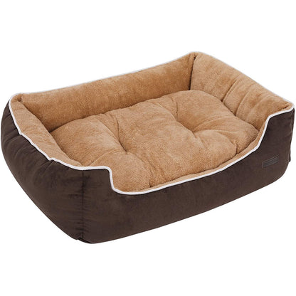 Lit pour chien Nancy's S/L/XXL - Coussin amovible - Panier pour chien - Marron/Beige - 27 x 75 x 110 cm