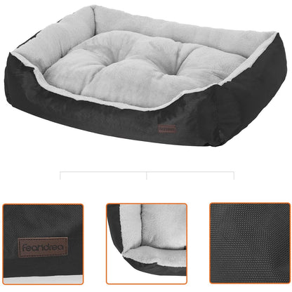 Lit pour chien de luxe de Nancy - Canapé pour chien lavable - Lit pour animaux de compagnie - Lits pour chiens - 70 x 55 x 21 cm