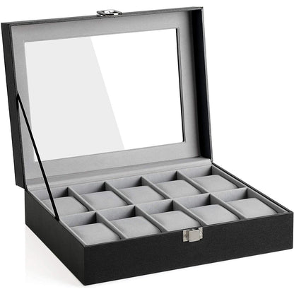 Nancy's Watch Box - Boîtier de montre - Rangement de montres - Boîte de rangement pour 10 montres