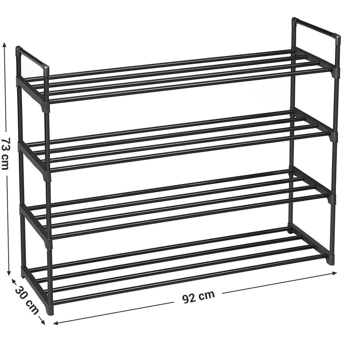Nancy's Schoenenrek - Schoenenkasten - Voor 25 Paar Schoenen - Schoenenrekken - 92 x 30 x 93 cm