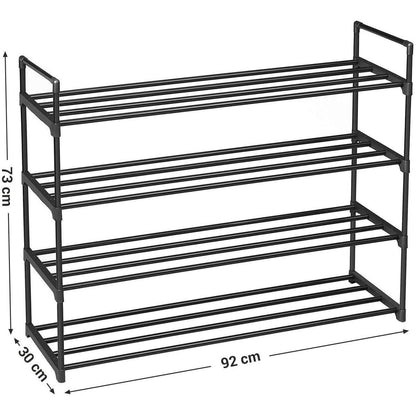 Nancy's Schoenenrek - Schoenenkasten - Voor 25 Paar Schoenen - Schoenenrekken - 92 x 30 x 93 cm
